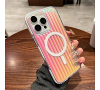 ZSUFCBF Funda magnética corrugada Resistente para iPhone 16, 15, 14, 13 Pro MAX Plus, Carga inalámbrica, protección anticaídas, Parachoques, T3, para iPhone 15