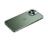 ZSUFCBF Funda Protectora con Marco de aleación de Aluminio para iPhone 16, 14, 15, 12, 13 Pro MAX Plus Mini, protección de Lente de Metal a Prueba de Golpes, Verde, para iPhone 12 Pro Q