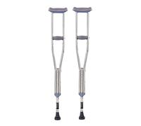 ZSUHGD Andador Plegable con Ruedas, bastón, muleta, axila, muletas Dobles, Andador de acero Inoxidable para Ancianos, discapacitados, Antideslizante, Altura Ajustable, 2 Piezas L, 2 Piezas, Mediano