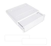 ZSUIQIN 1 Pieza caja de almacenamiento oculta para debajo del escritorio, Bandeja para lápices de cajón autoadhesiva, Cajas de almacenamiento para debajo del escritorio, para Escuela Oficina (Blanca)