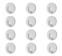 ZSUIQIN 12 Piezas Ganchos de Pared Autoadhesivos，Gancho para Toalla de Baño，Ganchos Fuertes Adhesivos，para el baño, la cocina, el armario, la oficina, colgar abrigos, toallas, llaves y decoraciones
