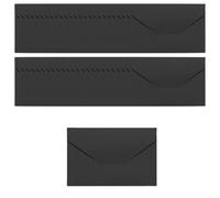 ZSUIQIN 50 Piezas Negro Mini Sobres Kraft, Sobre Papel, 10.5 x 6.8 cm, Sobres Pequeños, Sin Ventana, para Monedas, Regalos, Tarjetas de Felicitación, Invitación(Tarjeta y Pegamento no Incluidos)