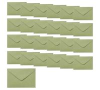 ZSUIQIN Paquete de 25 Sobres, Sobres con Solapa Clásica, Vintage en Verde Eucalipto - Pegado en Húmedo con Solapa en Punta para Tarjeta de Regalo,Tarjetas de Felicitación,Invitación (19.3 x 13.3cm)