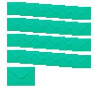 ZSUIQIN Paquete de 25 Sobres, Sobres con Solapa Clásica, Vintage en Verde Jade - Pegado en Húmedo con Solapa en Punta para Tarjeta de Regalo,Tarjetas de Felicitación,Invitación (19.3 x 13.3cm)