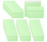 ZSUIQIN Paquete de 50 Enveloppes Auto-Adhésives, Sobres de Papel, sobres verdes - Sin Ventana - Formato 18.3 x 13.1 cm (Tipo Autoadhesivo)