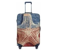 ZSUUGJ Art Starfish - Protector elástico para equipaje, resistente al polvo y a los arañazos, se adapta a maletas de 18 a 32 pulgadas, Black, L
