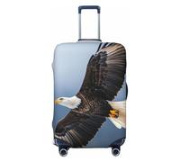 ZSUUGJ Bald Eagle - Fundas de equipaje de viaje para maleta, elásticas, antiarañazos, de elastano, fundas de equipaje para equipaje de 18 a 32 pulgadas, Negro -, M