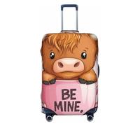 ZSUUGJ Be Mine Cow - Fundas elásticas para maleta, protector de equipaje de elastano antiarañazos para equipaje de 18 a 32 pulgadas, Negro -, XL