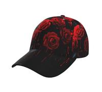 ZSUUGJ Bloody Red Roses Gorra de béisbol, ligera, transpirable, para hombres y mujeres, protección solar al aire libre, uso casual, correr, golf, senderismo