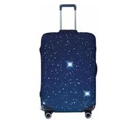 ZSUUGJ Blue Shining Stars - Protector elástico para equipaje, resistente al polvo y a los arañazos, se adapta a maletas de 18 a 32 pulgadas, Black, S