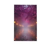 ZSUUGJ Cherry Blossom Lane - Paño de cocina de microfibra, absorbente, de secado rápido, sin pelusas, paño de cocina