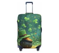 ZSUUGJ Clover Forest - Funda protectora elástica para equipaje, resistente al polvo y a los arañazos, se adapta a maletas de 18 a 32 pulgadas, Black, L