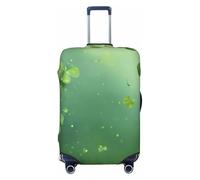 ZSUUGJ Clover - Protector de equipaje elástico retro, resistente al polvo y a los arañazos, se adapta a maletas de 18 a 32 pulgadas, Black, XL