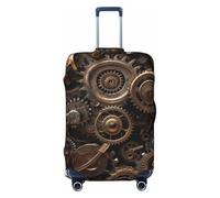 ZSUUGJ Cool Steampunk Gears - Fundas de equipaje de viaje para maleta, protector elástico de maleta antiarañazos, fundas de equipaje de elastano para equipaje de 18 a 32 pulgadas, Black, M