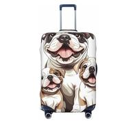 ZSUUGJ English Bulldogs - Protector elástico para equipaje, resistente al polvo y a los arañazos, se adapta a maletas de 18 a 32 pulgadas, Black, S