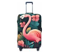 ZSUUGJ Flamingo - Protector de equipaje elástico, a prueba de polvo y resistente a los arañazos, se adapta a maletas de 18 a 32 pulgadas, Black, S