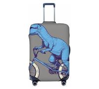 ZSUUGJ Fundas elásticas para equipaje de viaje con diseño de dinosaurio, para maleta, antiarañazos, elastano, para equipaje de 18 a 32 pulgadas, Negro -, S