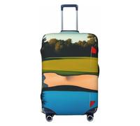 Zsuugj Fundas elásticas para equipaje de viaje para campo de golf, protector de maleta, antiarañazos, de elastano, para equipaje de 18 a 32 pulgadas, Negro -, L