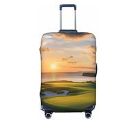ZSUUGJ Fundas elásticas para equipaje de viaje para campo de golf, protector de maleta, antiarañazos, de elastano, para equipaje de 18 a 32 pulgadas, Negro -, L