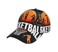 ZSUUGJ Gorra de béisbol para jugadores de baloncesto, ligera, transpirable, para hombres y mujeres, protección solar al aire libre, uso casual, correr, golf, senderismo, color negro