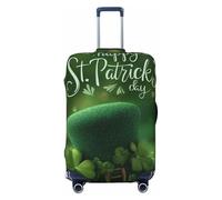 ZSUUGJ Hat St. Patrick's Day - Protector elástico para equipaje, resistente al polvo y a los arañazos, se adapta a maletas de 18 a 32 pulgadas, Black, M