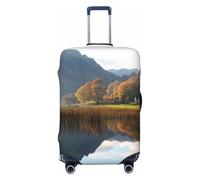 ZSUUGJ Lake District National Park - Funda de equipaje de viaje para maleta, elástica, antiarañazos, elastano, apta para equipaje de 45,7 a 81,3 cm, Negro , S
