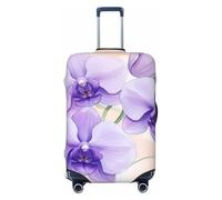 ZSUUGJ Lavender Rose Beauty - Protector elástico para equipaje, resistente al polvo y a los arañazos, se adapta a maletas de 18 a 32 pulgadas, Black, M