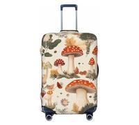 ZSUUGJ Mushroom Nature Wild Forest - Fundas de equipaje de viaje para maleta, protector de maleta elástica, antiarañazos, de elastano, fundas de equipaje para equipaje de 18 a 32 pulgadas, Negro -, L