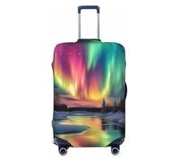 Zsuugj Nature Landscape - Fundas elásticas para maleta, protector de equipaje de elastano antiarañazos para equipaje de 18 a 32 pulgadas, Negro -, S