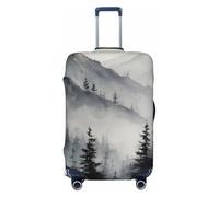 ZSUUGJ Nature Mountain - Funda protectora elástica para equipaje, resistente al polvo y a los arañazos, se adapta a maletas de 18 a 32 pulgadas, Black, M