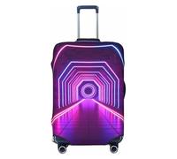 ZSUUGJ Neon Tunnel Vision - Protector elástico para equipaje, resistente al polvo y a los arañazos, se adapta a maletas de 18 a 32 pulgadas, Black, M