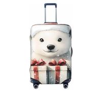 ZSUUGJ Polar Bear - Protector elástico para equipaje, resistente al polvo y a los arañazos, se adapta a maletas de 18 a 32 pulgadas, Black, S