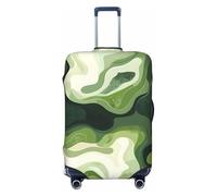 ZSUUGJ Protector de equipaje elástico con diseño de remolino abstracto, resistente al polvo y a los arañazos, se adapta a maletas de 18 a 32 pulgadas, Black, L