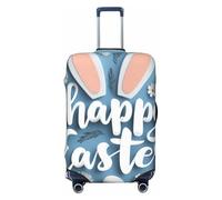 ZSUUGJ Relief Happy Easter - Protector de equipaje elástico, a prueba de polvo y resistente a los arañazos, se adapta a maletas de 18 a 32 pulgadas, Black, L