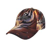 ZSUUGJ Rising Sun Tiger - Gorra de béisbol unisex ajustable, gorra ligera con ala y banda para el sudor para uso diario al aire libre, color negro
