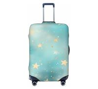 ZSUUGJ Shining Stars - Protector elástico para equipaje, resistente al polvo y a los arañazos, se adapta a maletas de 18 a 32 pulgadas, Black, S