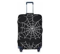 ZSUUGJ Spider Web - Protector elástico para equipaje, resistente al polvo y a los arañazos, se adapta a maletas de 18 a 32 pulgadas, Black, S