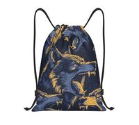 ZSUUGJ Werewolves - Mochila ligera con cordón para viajes, fitness, yoga, playa, Negro, S