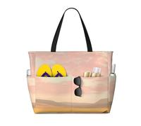 ZSUUGJ Wild African Zebras - Bolsa de playa extragrande con bolsillos con cremallera, impermeable, a prueba de arena, para piscina, picnic, gimnasio y viajes