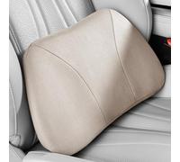ZSWXDJIZN Almohada Lumbar para Coche para Nissan Qashqai J12 e-Power 2022-2024 2025, Cojín con Memory Foam Respaldo Asiento Coche para Automóvil para Asiento de Conductor,Beige