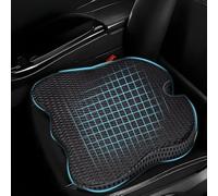 ZSWXDJIZN Cojín de Asiento para Coche Conductor para Ford KUGA 3 (III) 2019-2026, Cojin Elevador Ergonómico Auto Cojin Coxis de Espuma Memoria,Black