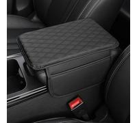 ZSWXDJIZN Funda Reposabrazos Coche para Ford Kuga 2008-2012, Protección Cubierta para Consola Central Cojín de apoyabrazos de Coche de Piel,Black