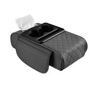 ZSWXDJIZN Funda Reposabrazos Coche para Honda Civic FK8 2017-2021, Protección Cubierta para Consola Central Cojín de apoyabrazos de Coche de Piel,Grey