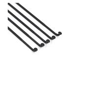 ZSXPBZL 12 pilares de luz para radios planos de bicicleta, hoja curva en J, 210-302 mm de longitud, acero inoxidable, apto para carretera para bicicleta MTB (color: curva en J de 290 mm)