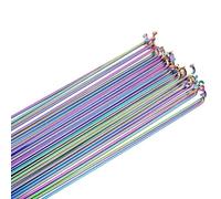 ZSXPBZL 14G 2.0MM Bicicletas Radios Alambre Rainbow 26 27.5 29 pulgadas Bicicleta de Montaña/Carretera 304 Acero Inoxidable 259/261/271/273/291/293MM Raios Rays Bike Parts Cycling 12pcs (291MM x 12pcs