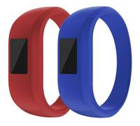 ZSZCXD Correas de repuesto para Garmin Vivofit Jr/Vivofit Jr.2, correa de silicona suave para Garmin Vivofit Jr/Vivofit Jr.2, pequeñas y grandes (para niños) (2 unidades, rojo y azul, pequeño: 5.7