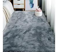 ZTAOPSH Alfombra Habitacion 240 x 290 cm Peludas y Esponjosas Sheepskin Rug Cordero Resistente a La Intemperie para Salón Dormitorio Baño Sofá Silla Cojín, Gris Claro