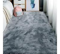 ZTAOPSH Imitación Mullida Alfombras 200 x 390 cm Fluffy Alfombra Peluda Salon Resistente a La Intemperie para Sala de Estar, Comedor, Habitación de Niños, Dormitorio, Gris Claro
