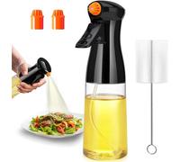 ztarraum Pulverizador Aceite Spray Aceite Cocina de 200 ml, Aceitera Spray de Oliva Premium con Pincel para Freír Aire, Barbacoa, Ensalada, Hornear, Asar Utensilios de Cocina