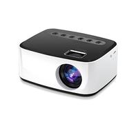ZTBGY Proyector de video 1080P, 5G WiFi y Bluetooth 5.0, proyector LED de película al aire libre compatible con 4K, alta definición, proyector de cine en casa compatible con TV Stick, teléfono, computadora (blanco y negro)